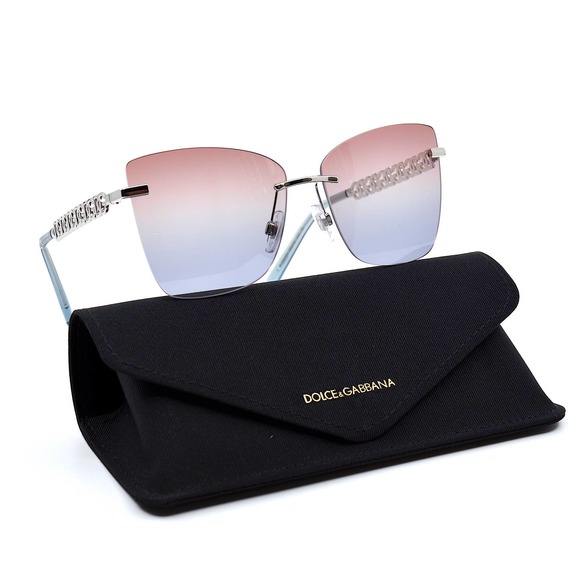 Dolce & Gabbana Accessories - DOLCE&GABBANA DG2289 SILVER/LILLAC GRADIENT BLUE AUTHENTIC SUNGLASSES